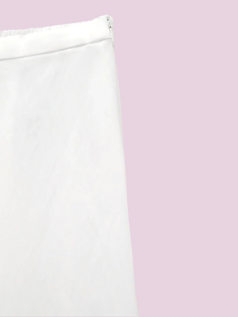 Zara NWT🏷️ Palazzo White Silky Flowy Wide Leg High Waist Pants Side Zip XL - Picture 13 of 13